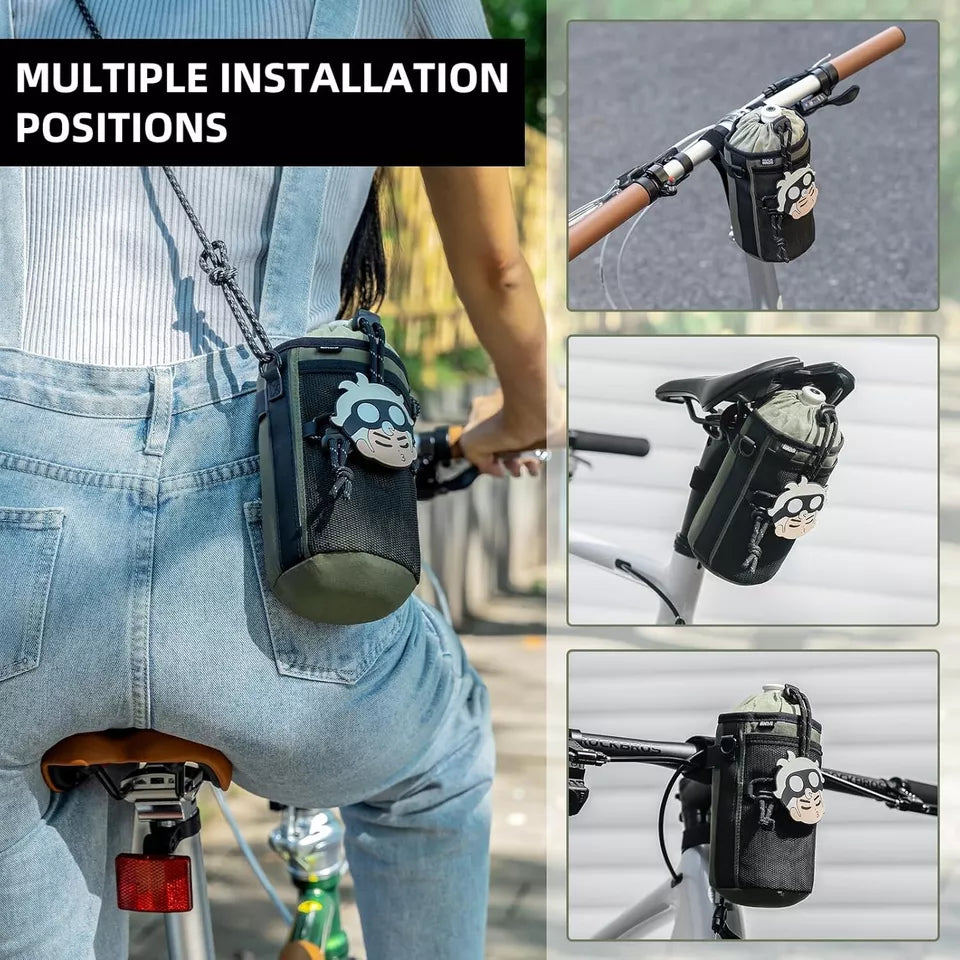 Ghidon pentru geanta pentru biciclete ROCKBROS cu sticla de apa cu cordon de nailon