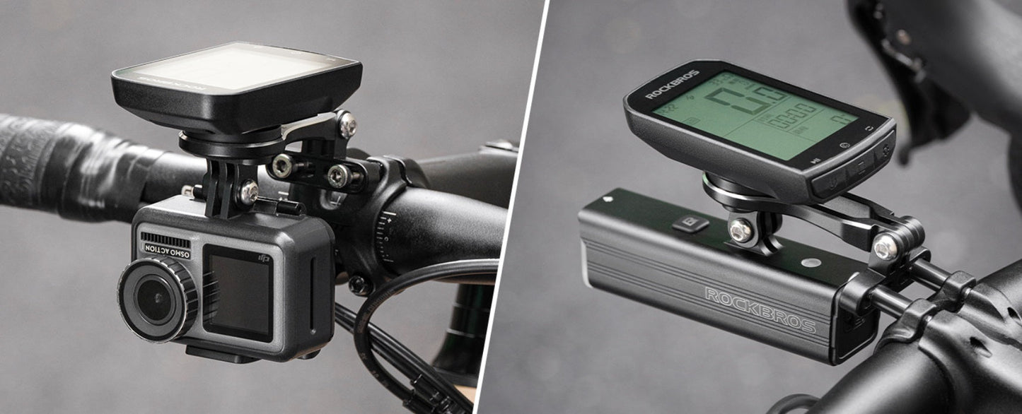 Suport ROCKBROS pentru computer de biciclete pentru Suport ghidon GPS Garmin Bryton Wahoo din aluminiu