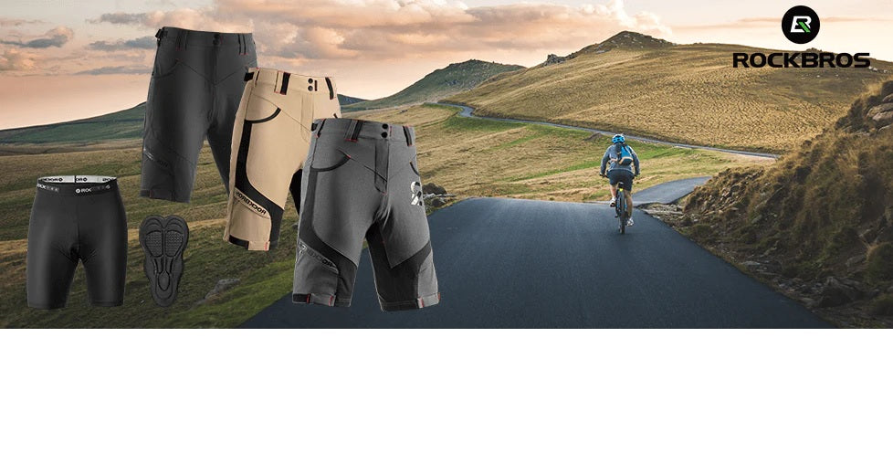 Pantaloni scurti ROCKBROS Elite cu interior și căptușeală pentru bărbați