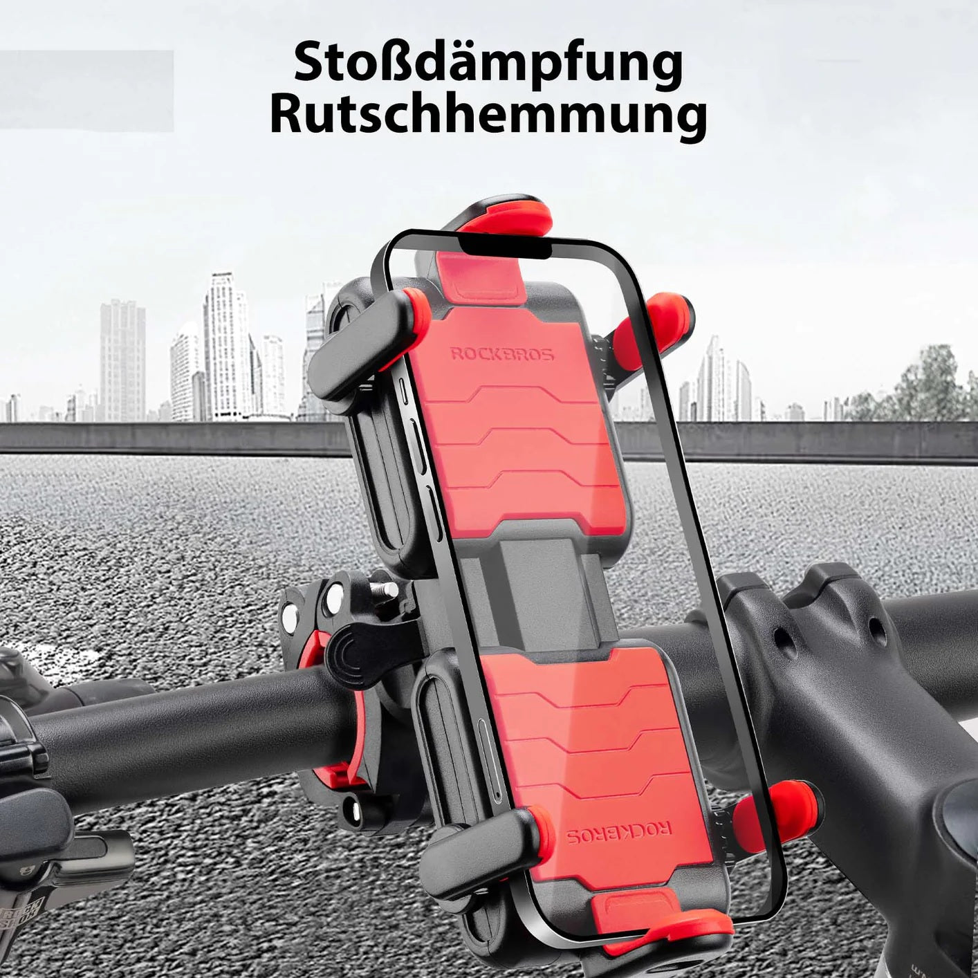 ROCKBROS suport biciclete telefon mobil suport moto ghidon 360° smartphone universal