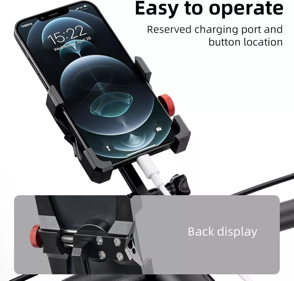 ROCKBROS Suport telefon mobil pentru biciclete Suport telefon ghidon pentru smartphone 4.7-7.09 inch
