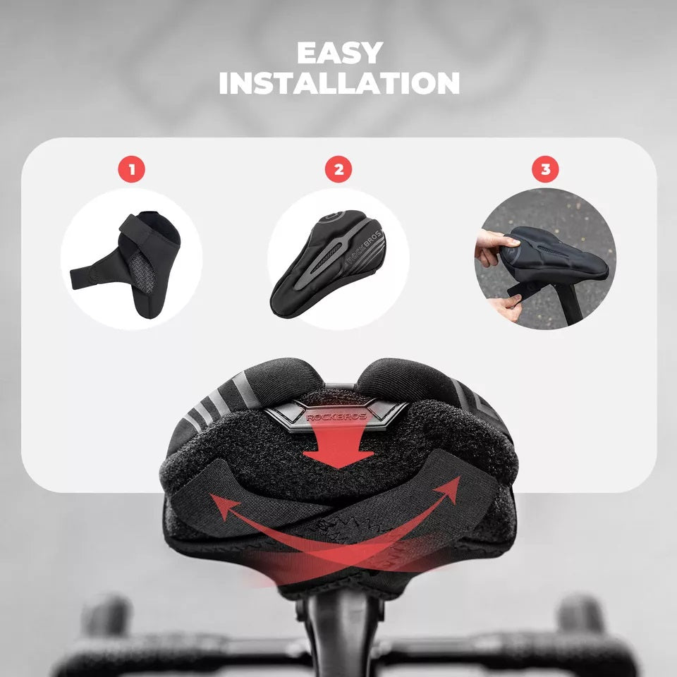 ROCKBROS husa șa de bicicletă husa șa gel cu husă de ploaie unisex
