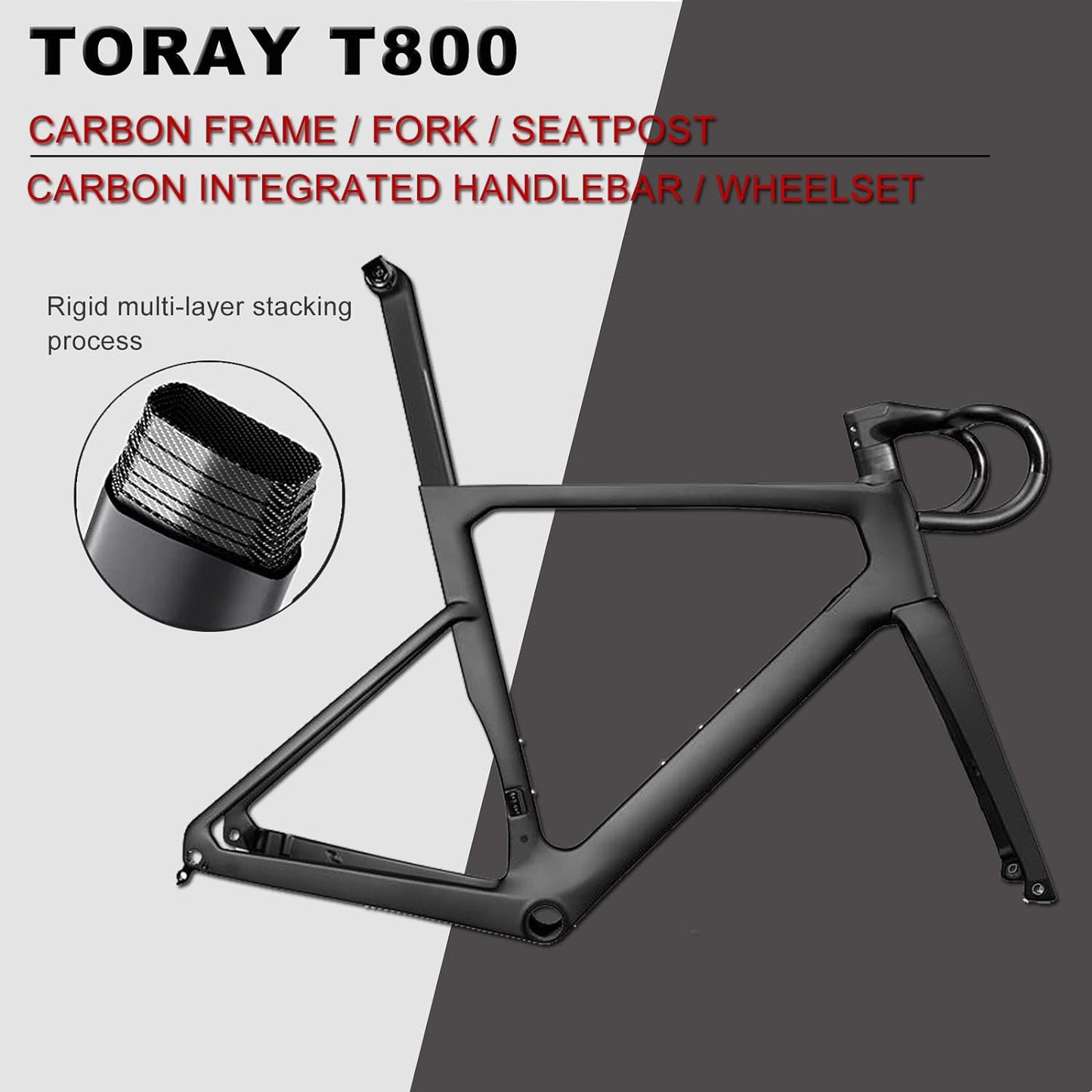 RINOS Bicicleta Gravel Carbon Sandman3.0 Shimano R7000