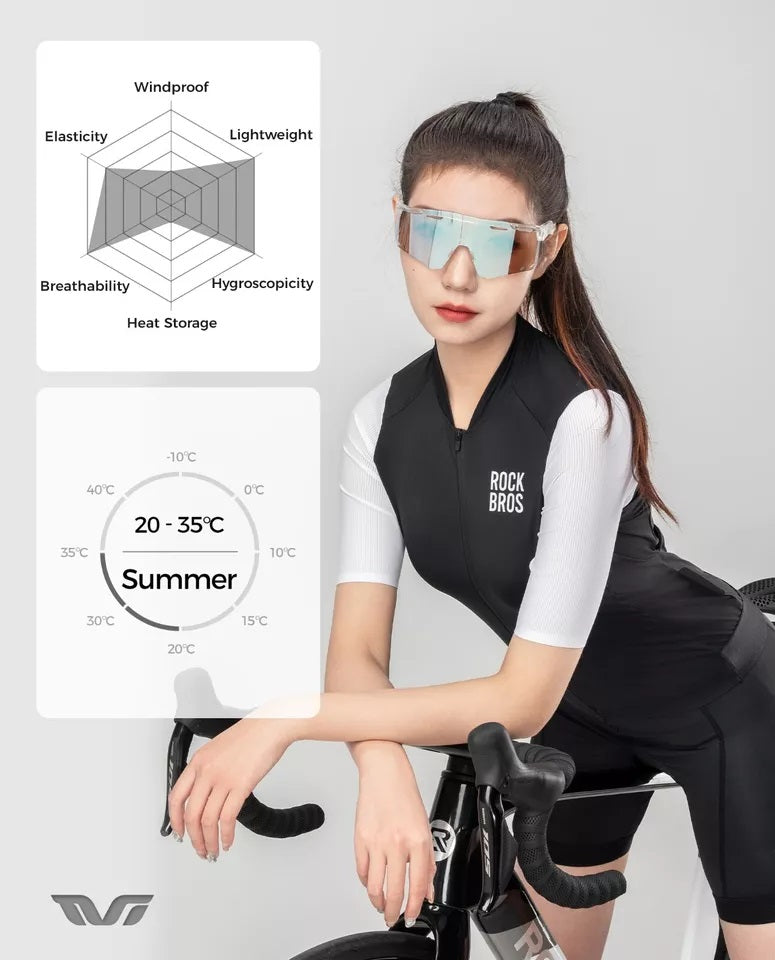 ROCKBROS tricou de ciclism tricou de ciclism cu mânecă scurtă pentru femei jachetă de vară tricou de ciclism tricou de ciclism de drum cu 3 buzunare la spate îmbrăcăminte ciclism MTB respirabilă