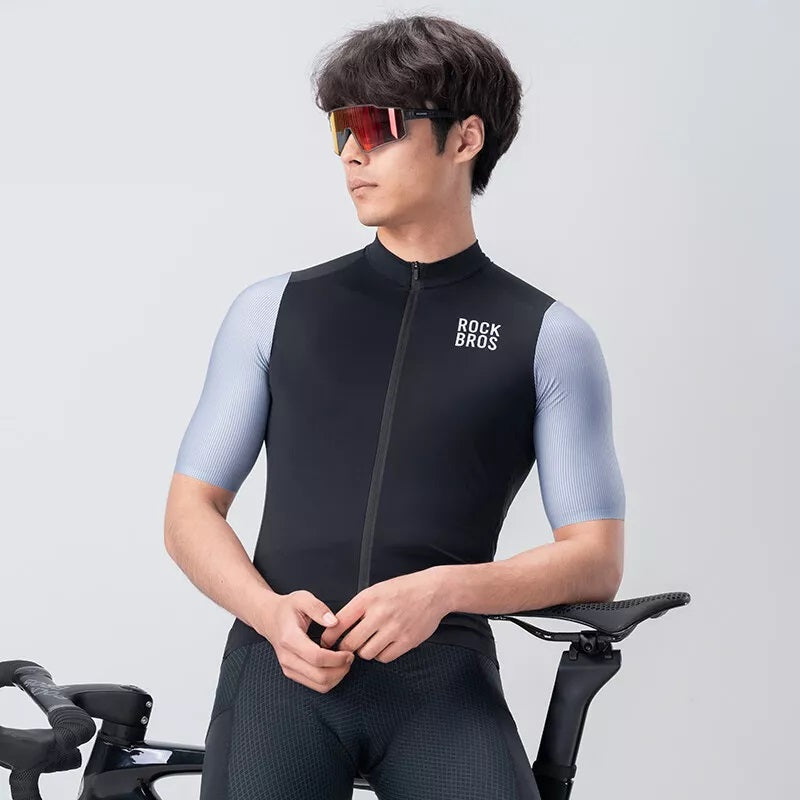 ROCKBROS tricou de ciclism ușor pentru bărbați tricou cu mânecă scurtă MTB/bicicletă de drum mărime UE