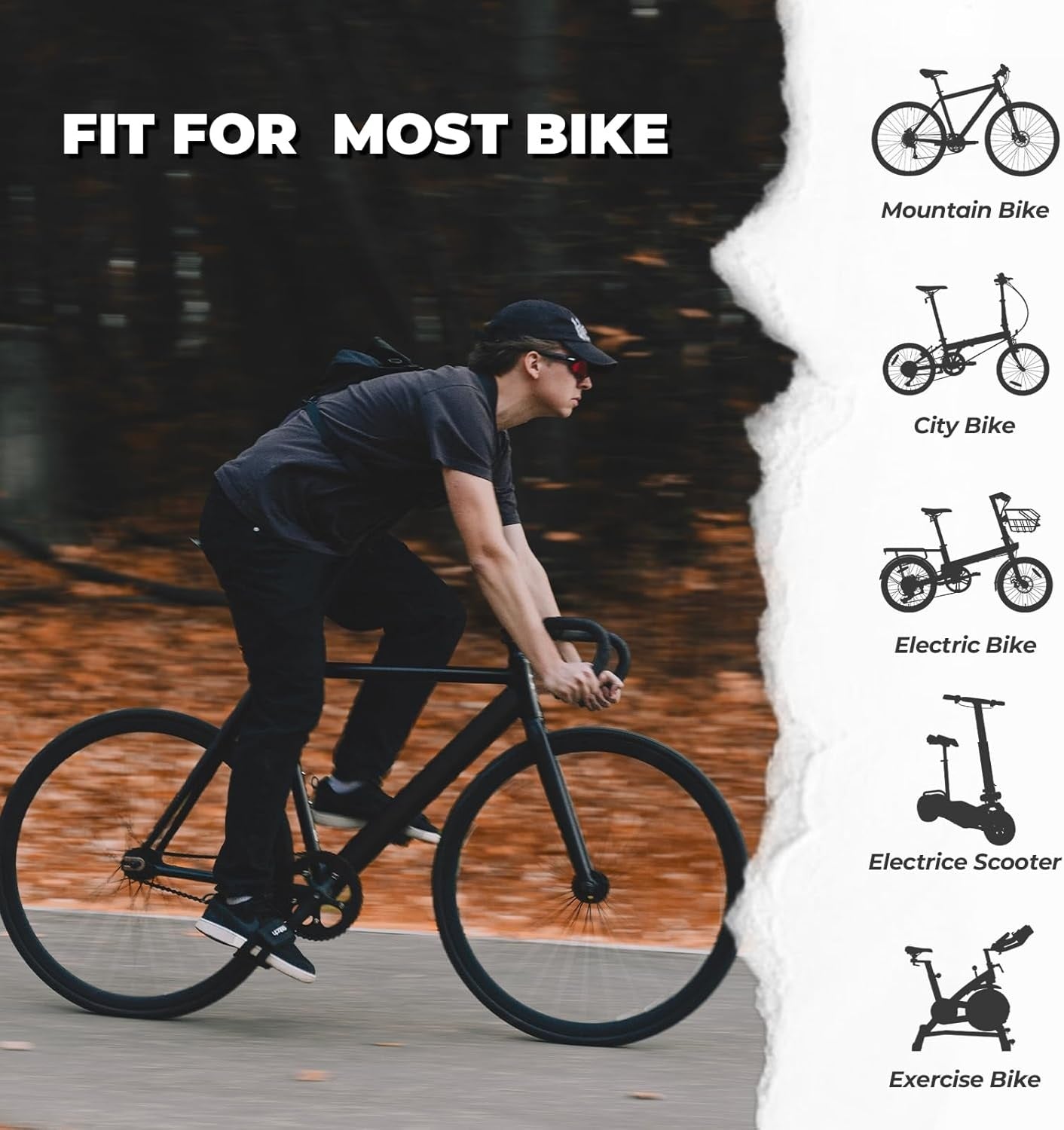 Șa de bicicletă ROCKBROS Șa de bicicletă confortabilă ergonomică lată pentru bicicleta de drum BMX MTB confortabilă