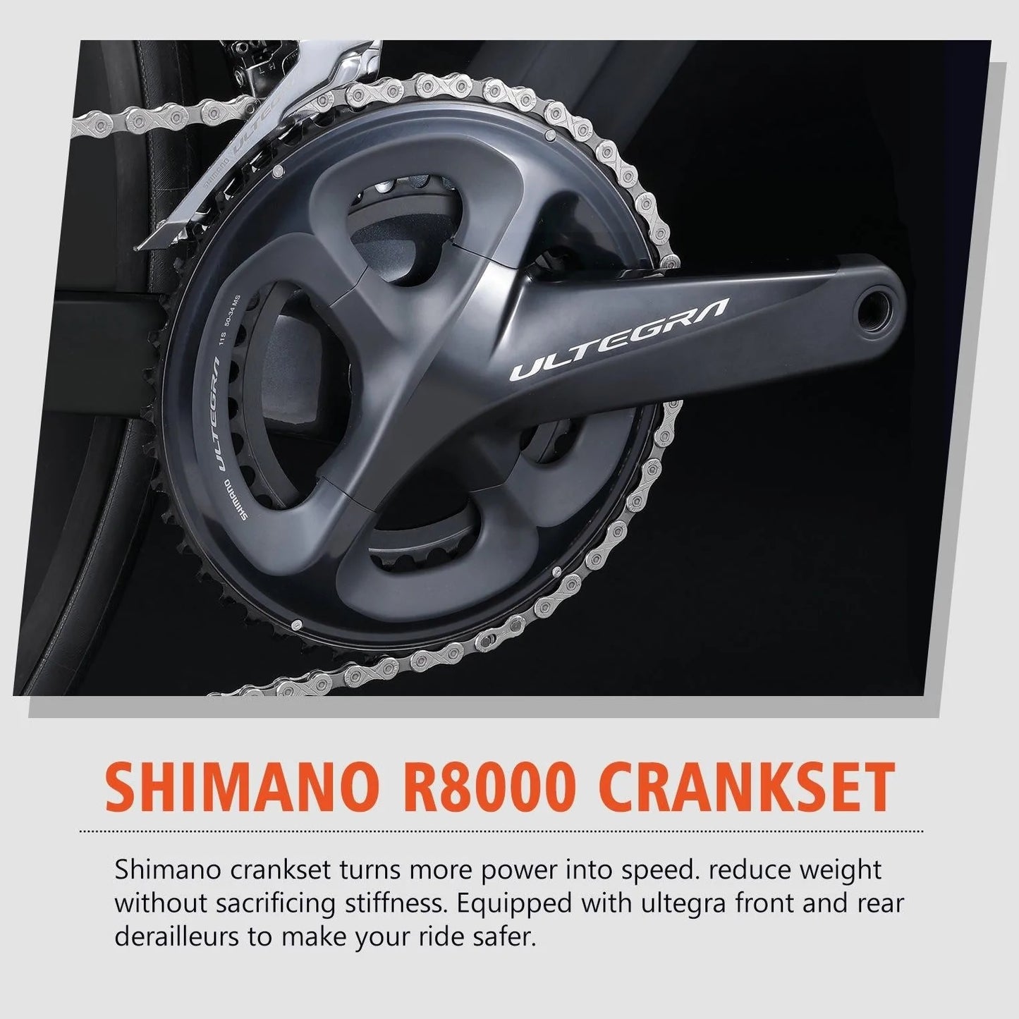 RINOS Bicicleta Gravel Carbon Sandman5.0 Shimano R8000 Ultegra