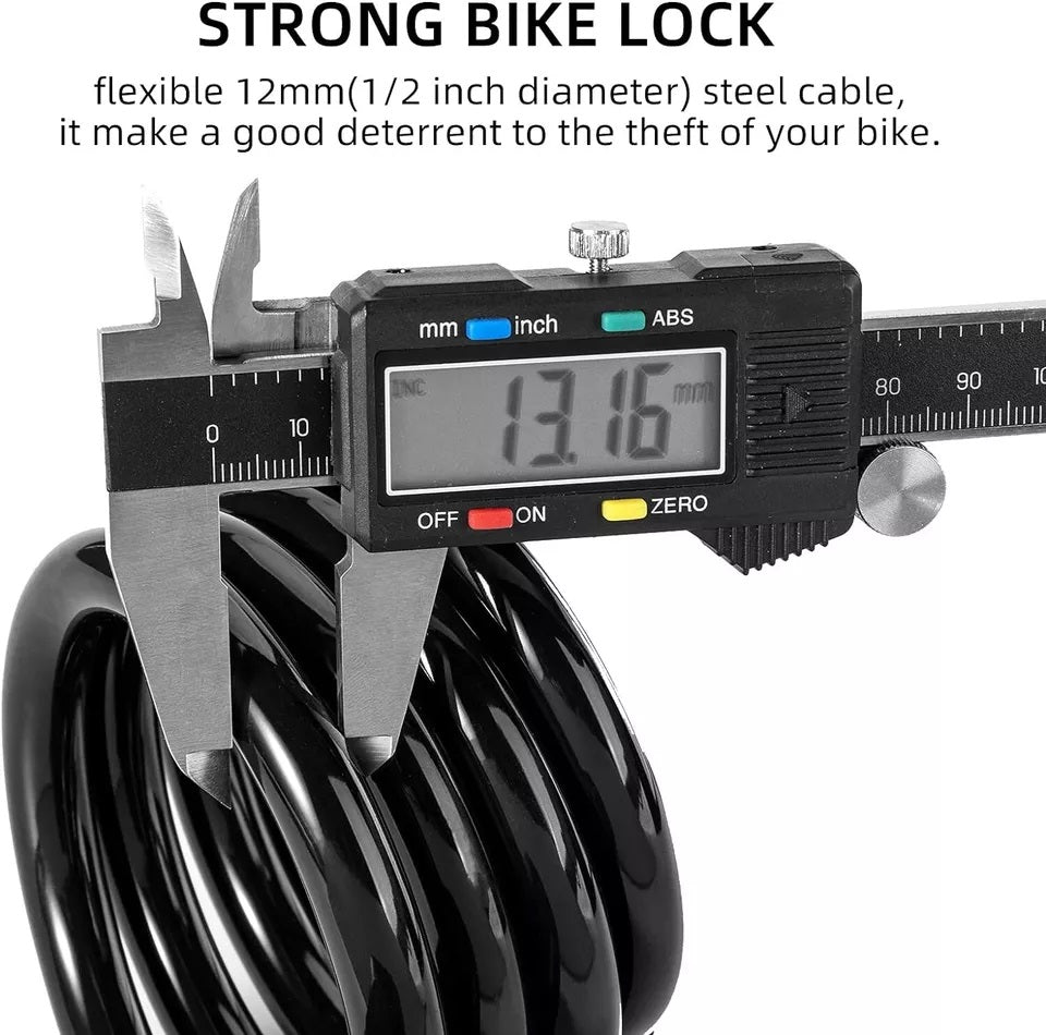 ROCKBROS broasca biciclete incuietoare cablu biciclete cu suport de montare 2 chei