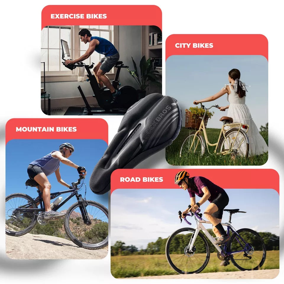 ROCKBROS husa șa de bicicletă husa șa gel cu husă de ploaie unisex
