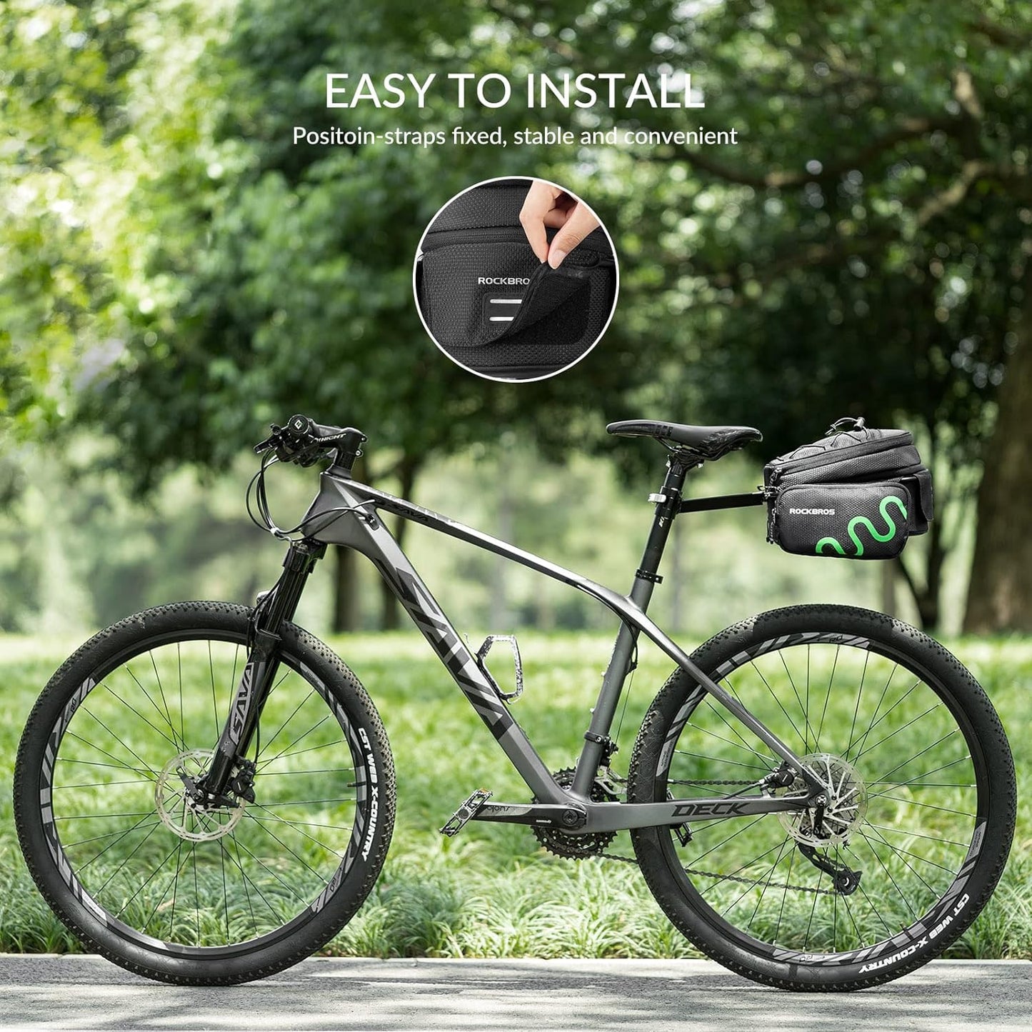ROCKBROS geantă geantă şa bicicletă cu eliberare rapidă extensibilă 6/8L