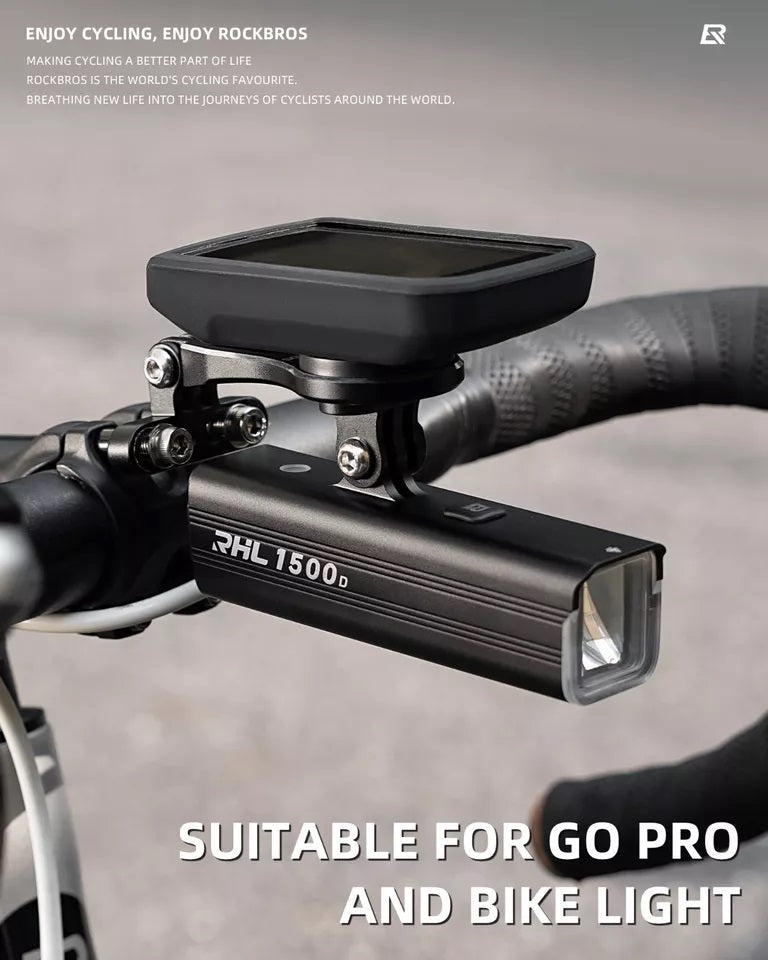 Suport ROCKBROS pentru computer de biciclete pentru Suport ghidon GPS Garmin Bryton Wahoo din aluminiu