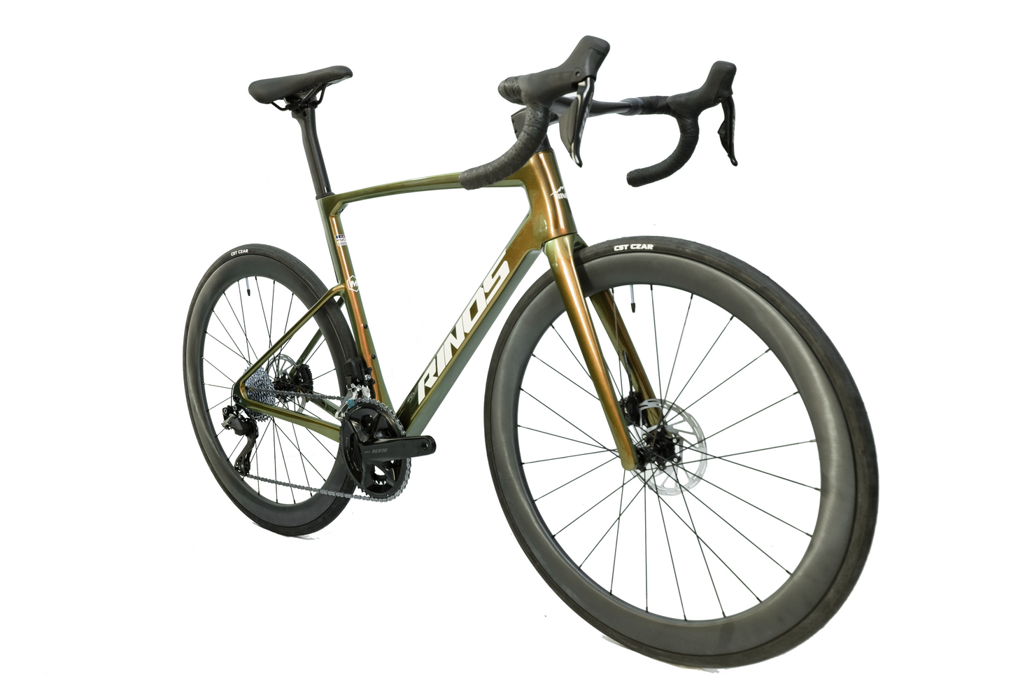 RINOS Bicicletă de Șosea Carbon Odin 6.1 Shimano 105 Di2, 24 viteze