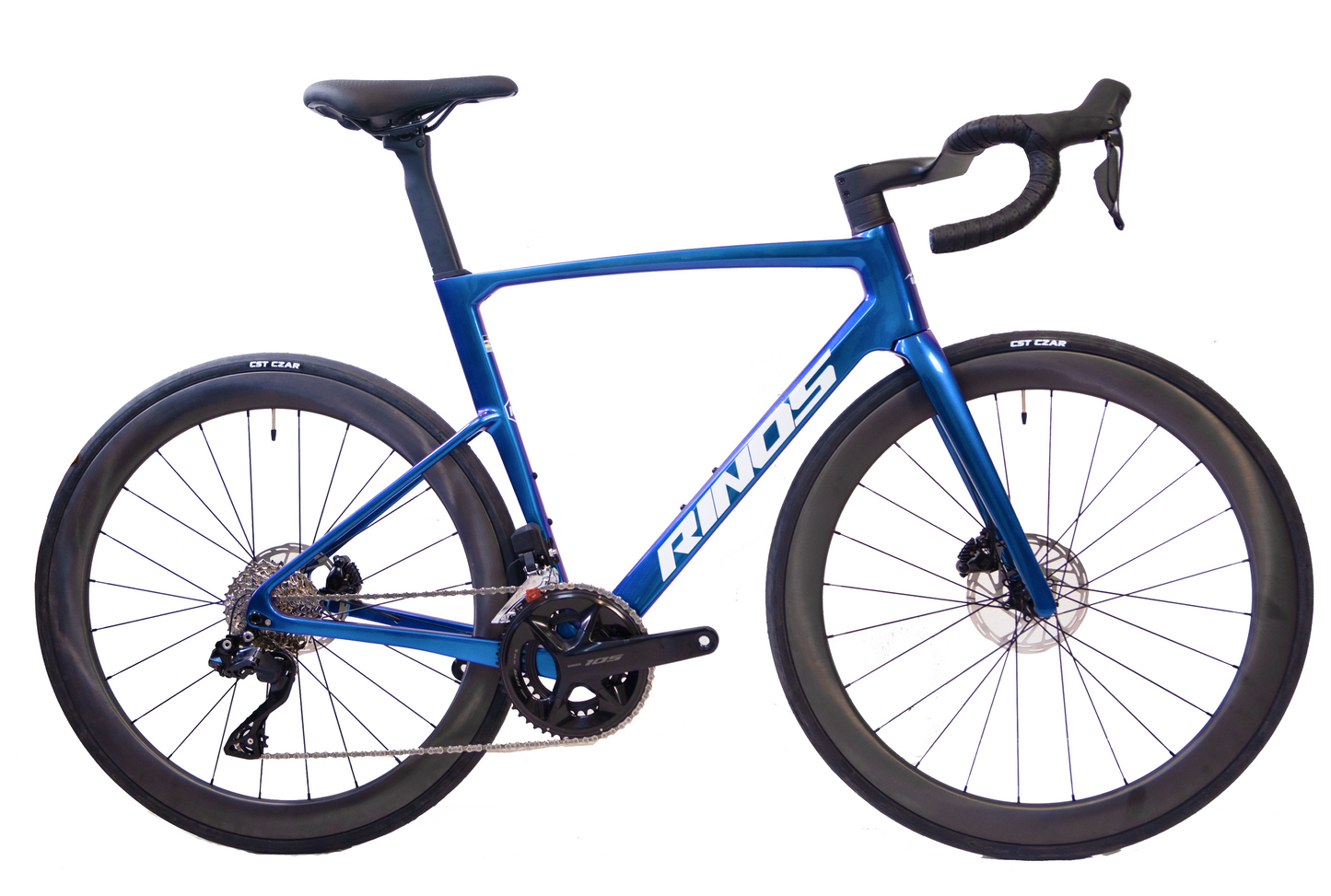 RINOS Bicicletă de Șosea Carbon Odin 6.1 Shimano 105 Di2, 24 viteze