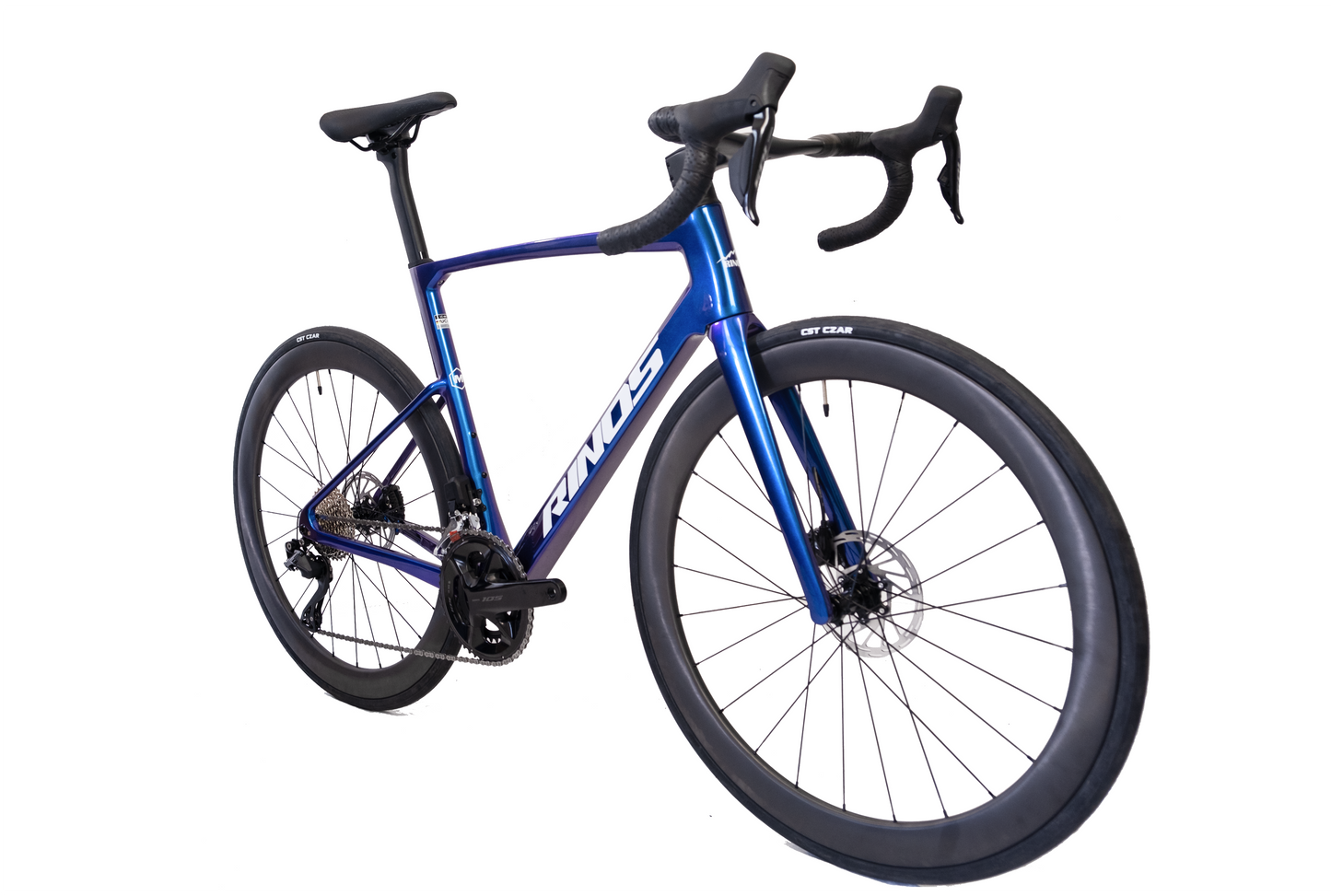 RINOS Bicicletă de Șosea Carbon Odin 6.1 Shimano 105 Di2, 24 viteze