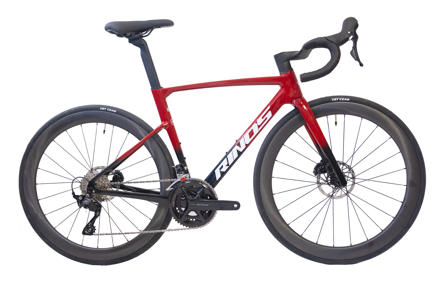 RINOS Bicicletă de șosea complet din carbon Odin 4.1 Shimano 105 ST-R7120 24 viteze