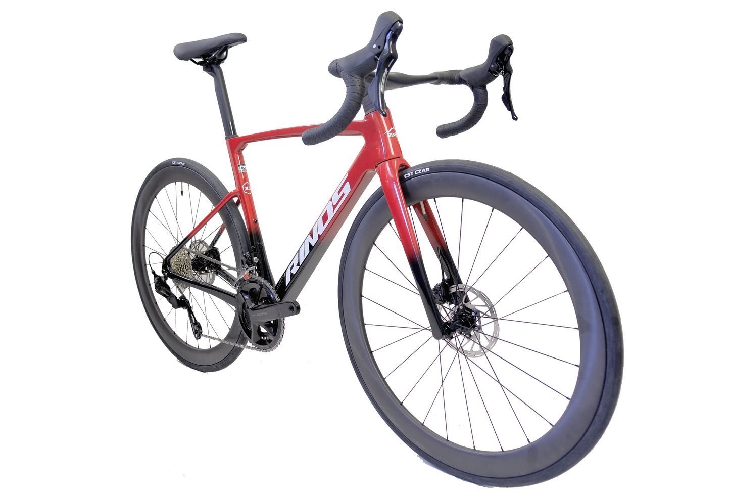 RINOS Bicicletă de șosea complet din carbon Odin 4.1 Shimano 105 ST-R7120 24 viteze
