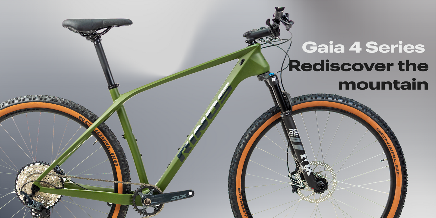 RINOS Bicicletă de munte Gaia4.0 Carbon Shimano SLX 12 viteze FOX