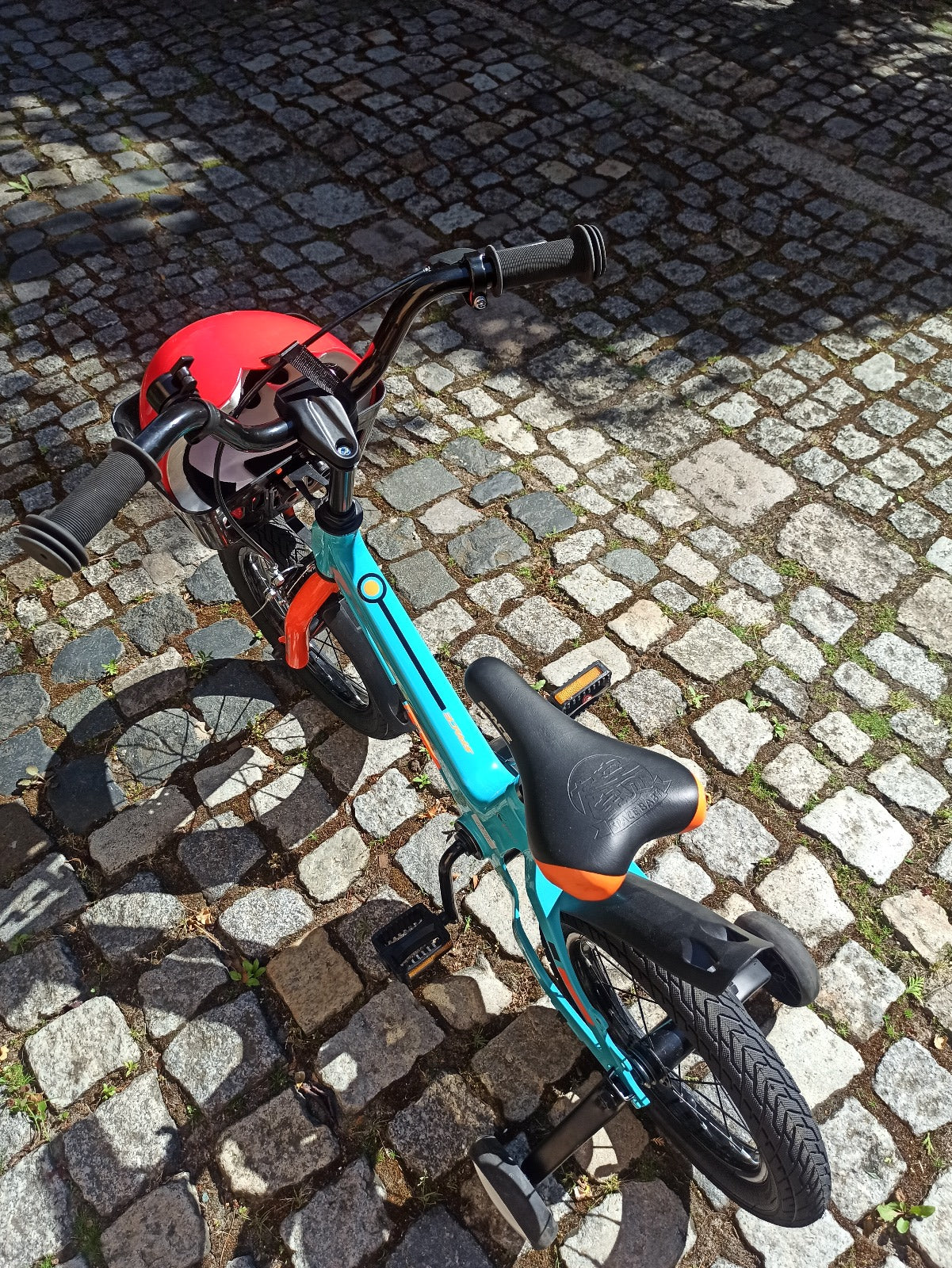 Bicicleta pentru copii SKYS de la 3 la 9 ani 14/16/18 inch albastru portocaliu