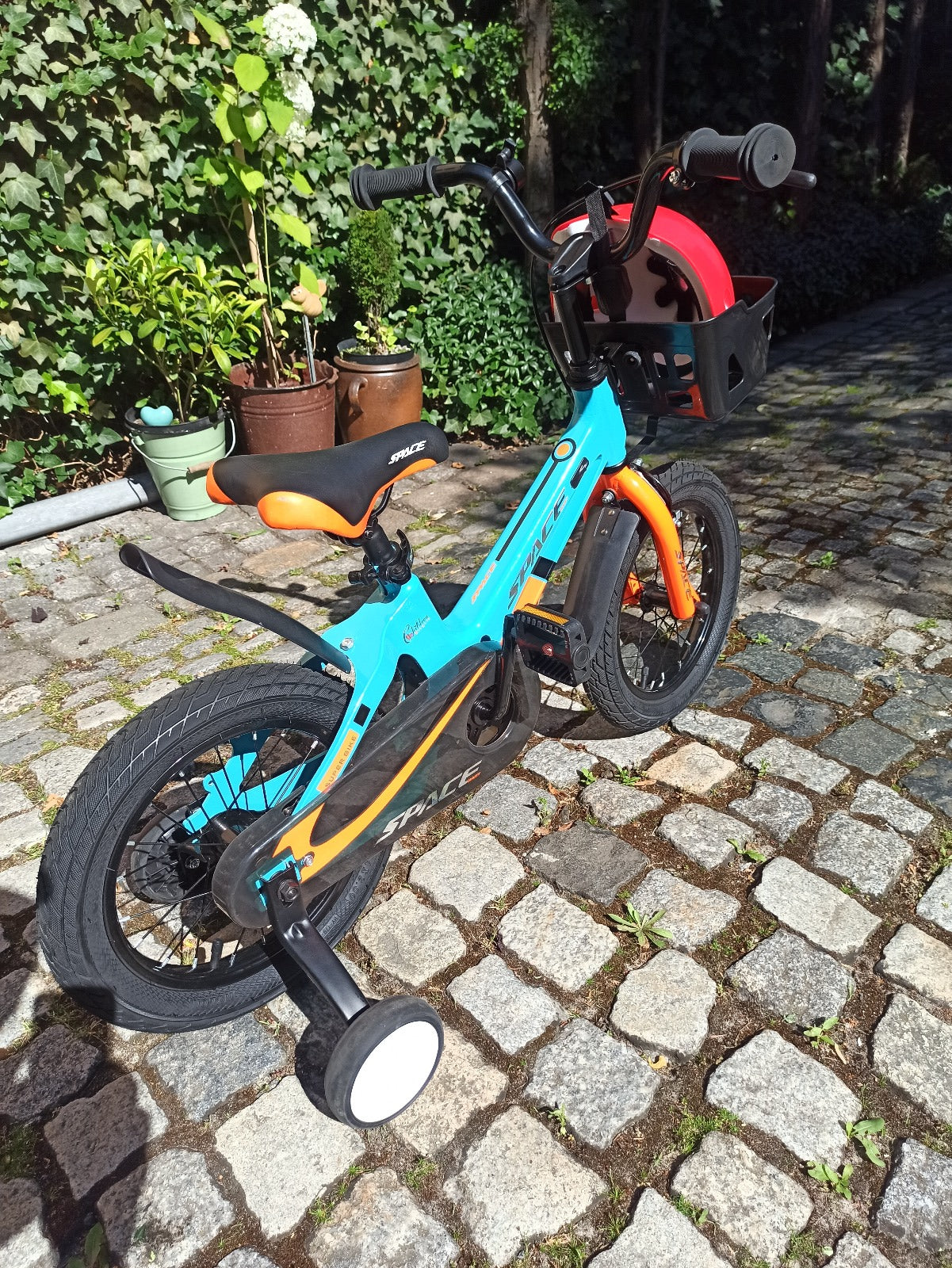Bicicleta pentru copii SKYS de la 3 la 9 ani 14/16/18 inch albastru portocaliu