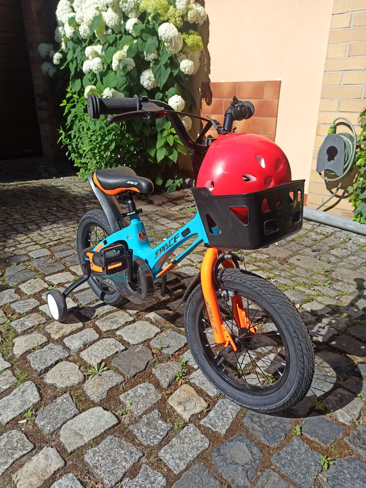 Bicicleta pentru copii SKYS de la 3 la 9 ani 14/16/18 inch albastru portocaliu