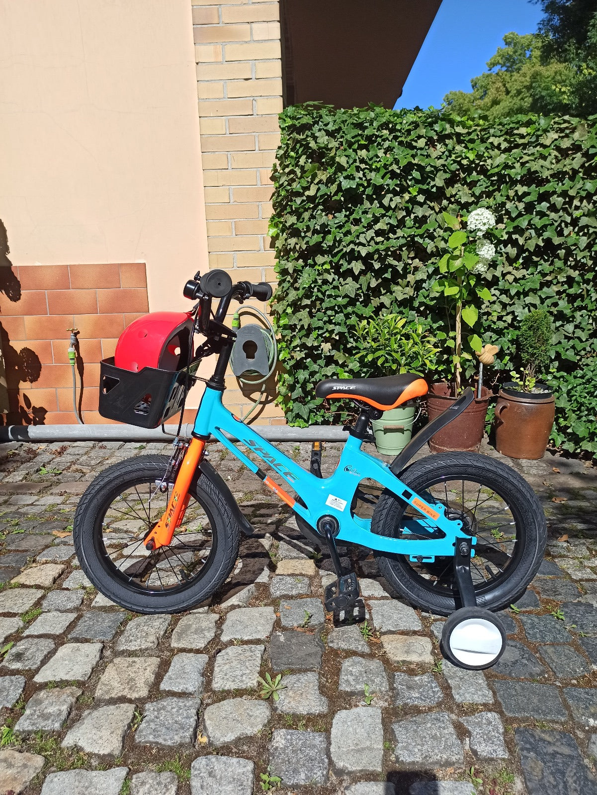 Bicicleta pentru copii SKYS de la 3 la 9 ani 14/16/18 inch albastru portocaliu