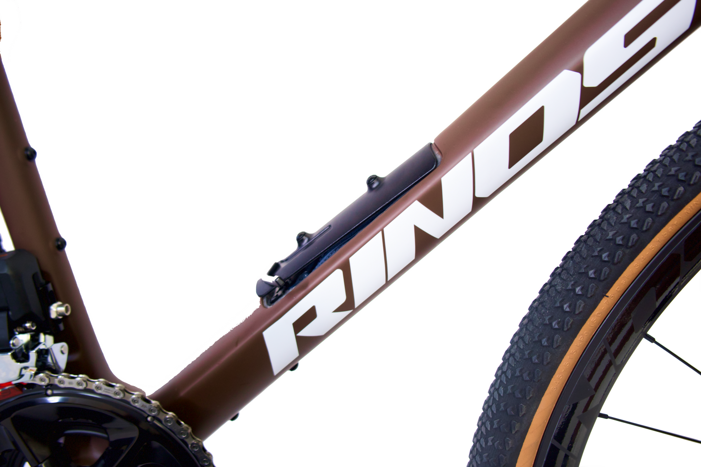RINOS Gravel din Carbon Sandman8.0 Shimano 105 Di2 Cafea