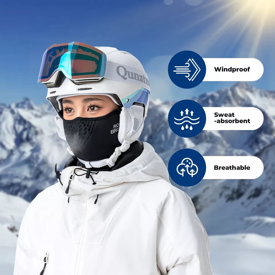 ROCKBROS Jumătate Balaclava de iarnă E-bike/Bicicletă/Motocicletă Mască Fleece Somn cald