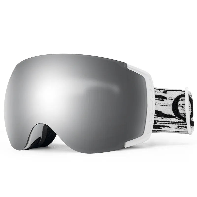 Ochelari de schi Qunature, ochelari de snowboard, anti-aburi UV400 femei/bărbați pentru purtători de ochelari