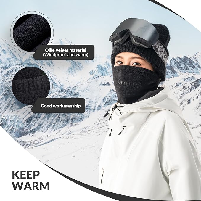 Balaclava Qunature Balaclava Căldură de Iarnă Balaclava Termică Rezistent la vânt Mască de schi pentru activități în aer liber, cum ar fi Ciclism Motociclism Snowboard Schi Încălzitor pentru gât pentru femei/Bărbați Unisex