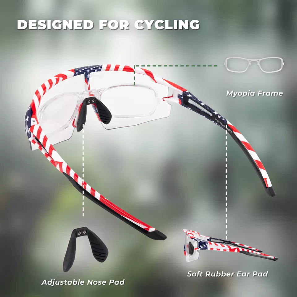 ROCKBROS Ochelari de soare polarizați/fotocromatici Ochelari de ciclism Bicicletă UV400 UNISEX
