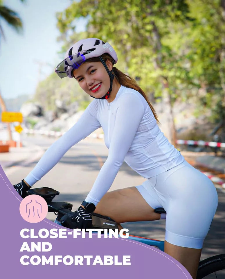 ROCKBROS TVI tricou ciclism mânecă lungă îmbrăcăminte biciclete respirabil femei