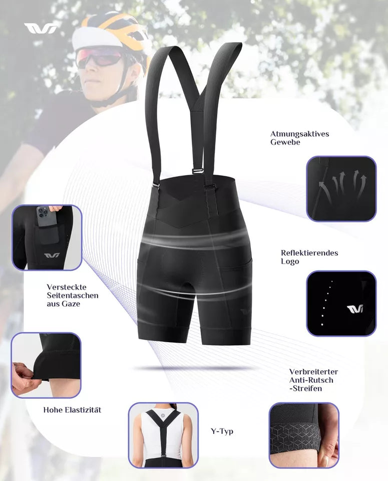 Pantaloni scurți pentru bicicletă ROCKBROS pantaloni scurți pentru bicicletă damă pantaloni scurți pentru ciclism căptușiți