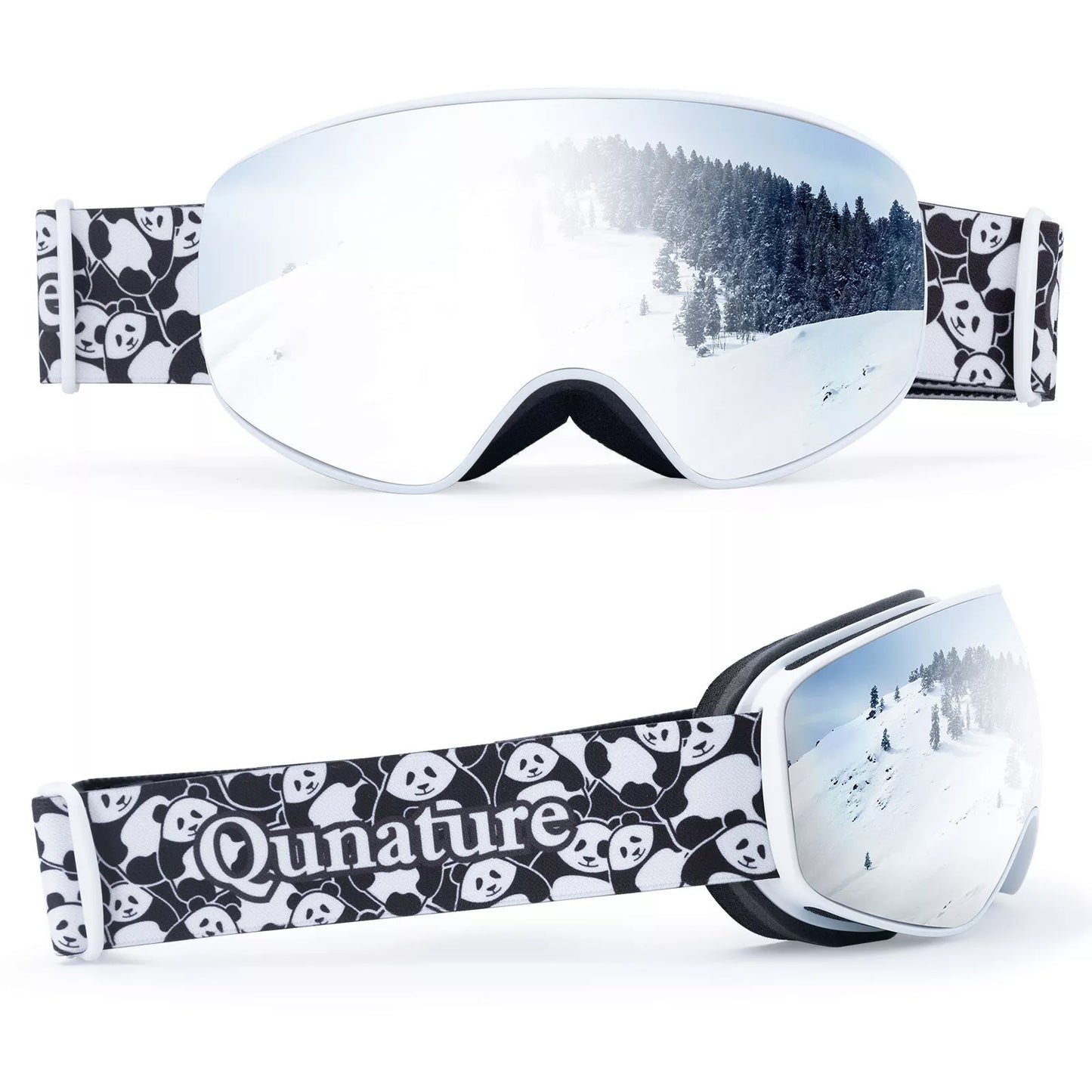 Ochelari de schi Qunature, ochelari de snowboard pentru copii si adulti care poarta ochelari, anti-aburire