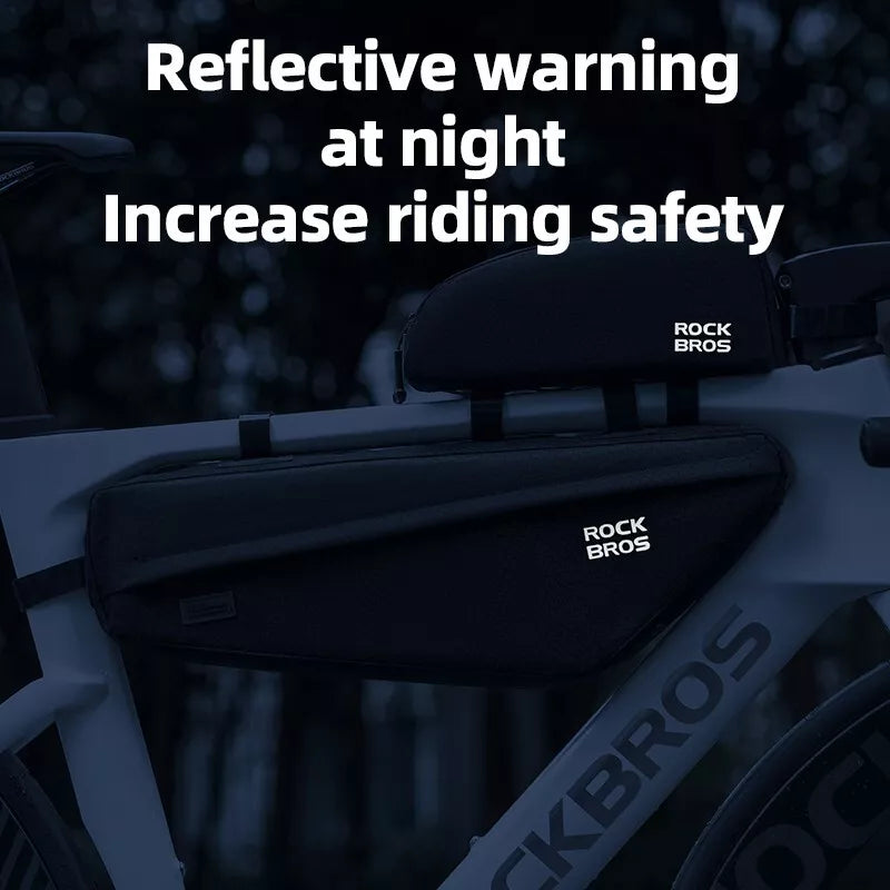 ROCKBROS geanta biciclete geanta cadru geanta triunghiulara detasabila pentru MTB 2.9L
