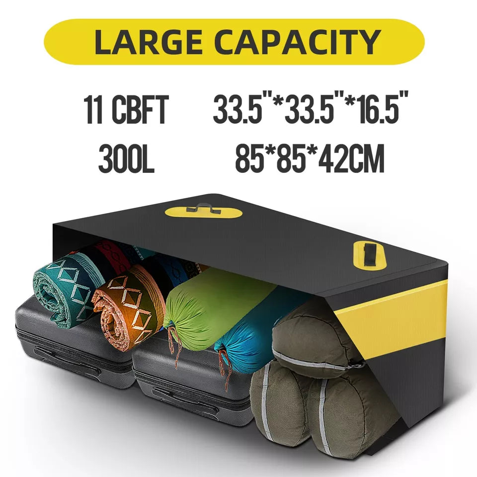 ROCKBROS 300L geantă de acoperiș auto geantă de bagaje auto impermeabilă cutie de acoperiș pliabilă din PVC