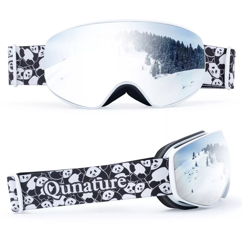 Ochelari de schi Qunature, ochelari de snowboard pentru copii si adulti care poarta ochelari, anti-aburire