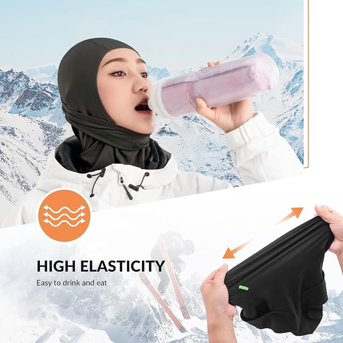 Balaclava Qunature Balaclava Masca de schi iarna Masca de fata rezistenta la vant, respirabila M/L pentru sporturi in aer liber Schi Ciclism Snowboard Motociclism Femei/Barbati