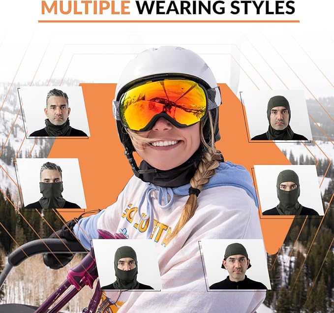 Balaclava Qunature Balaclava Masca de schi iarna Masca de fata rezistenta la vant, respirabila M/L pentru sporturi in aer liber Schi Ciclism Snowboard Motociclism Femei/Barbati
