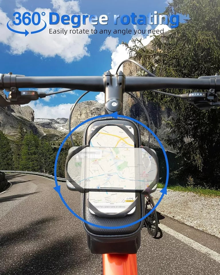 Geantă pentru bicicletă ROCKBROS Geantă cu cadru dur de 1,5 L cu suport pentru telefon mobil până la 6,5 inci