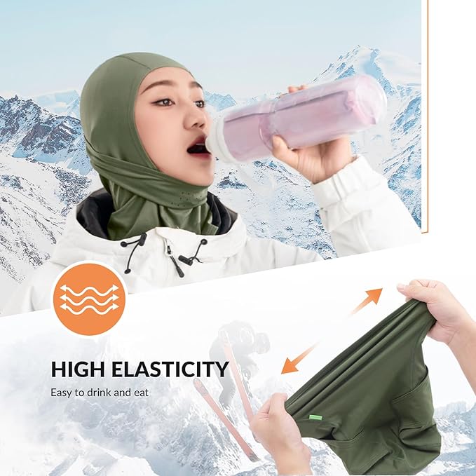 Balaclava Qunature Balaclava Masca de schi iarna Masca de fata rezistenta la vant, respirabila M/L pentru sporturi in aer liber Schi Ciclism Snowboard Motociclism Femei/Barbati