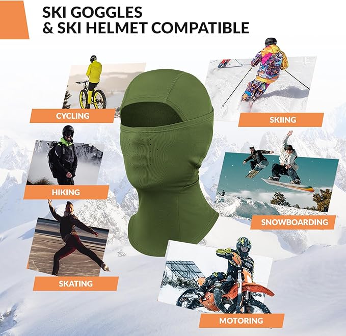 Balaclava Qunature Balaclava Masca de schi iarna Masca de fata rezistenta la vant, respirabila M/L pentru sporturi in aer liber Schi Ciclism Snowboard Motociclism Femei/Barbati