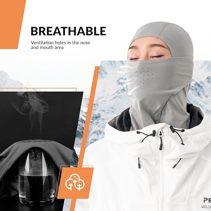 Balaclava Qunature Balaclava Masca de schi iarna Masca de fata rezistenta la vant, respirabila M/L pentru sporturi in aer liber Schi Ciclism Snowboard Motociclism Femei/Barbati