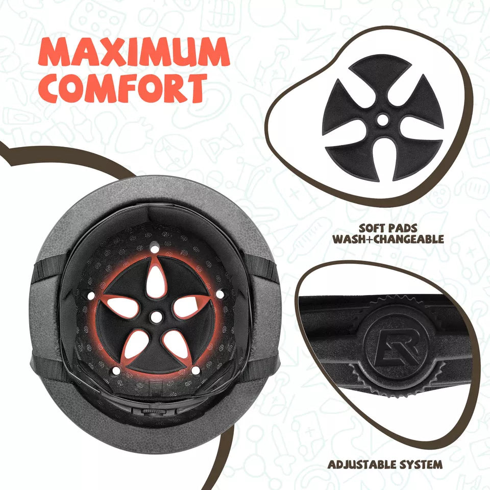 Casca de bicicleta pentru copii ROCKBROS, casca de protectie, casca sport pentru tineret, casca copii pentru 48-52 cm