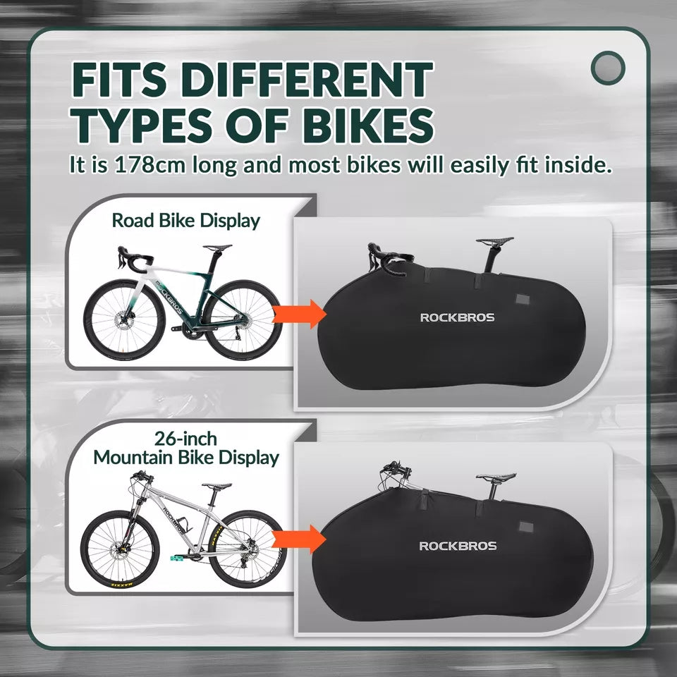 Geantă de transport pentru bicicletă ROCKBROS pentru 1 bicicletă de până la 26 inchi Geantă de depozitare MTB