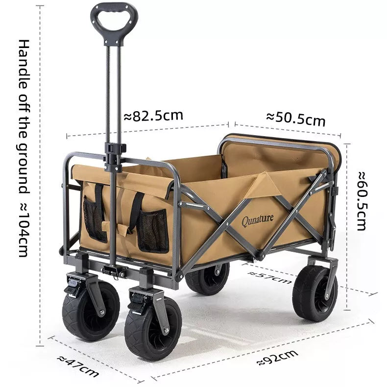 Cărucior de mână de camping QUNATURE 180L
