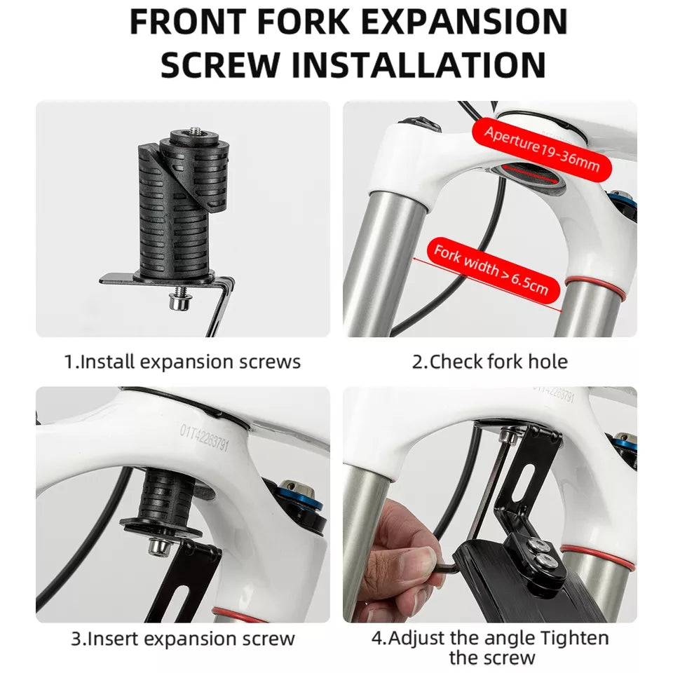 Set apărători de noroi pentru bicicletă ROCKBROS față + spate pentru 24-29 inch, retractabil și reglabil