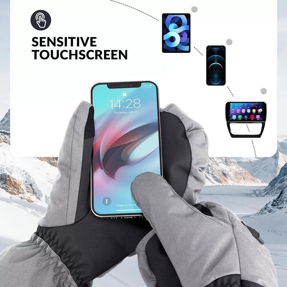 Mănuși de schi Qunature Warm Mănuși de snowboard impermeabile XS-XL Femei/Bărbați