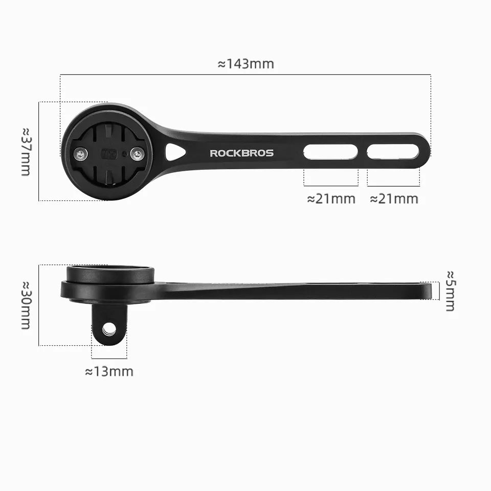 ROCKBROS Bicicletă Computer Mount GPS Adaptor Lumină pentru Bicicletă GoPro Fibră de Carbon