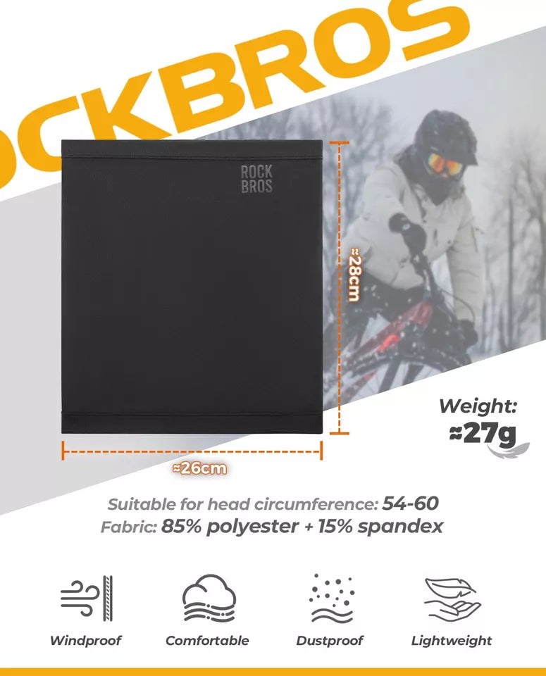 ROCKBROS Half Balaclava Winter Warm Tube Fular Incalzitoare pentru gat Outdoor Unisex