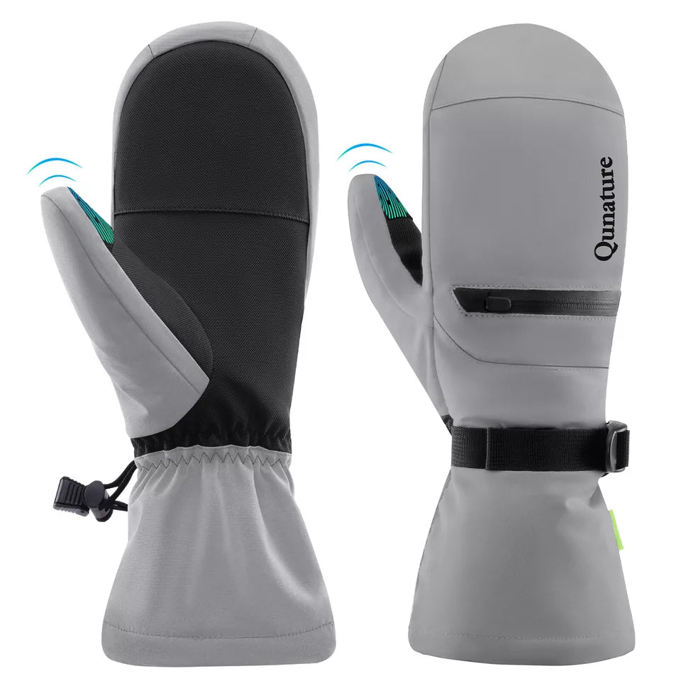 Mănuși de schi Qunature Warm Mănuși de snowboard impermeabile XS-XL Femei/Bărbați